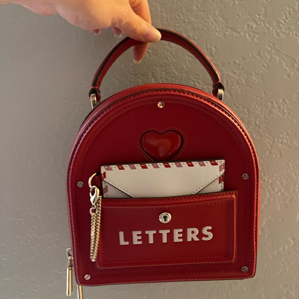 Red Heart Mini Kate spade Backpack